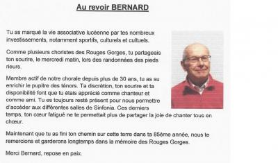Au revoir bernard
