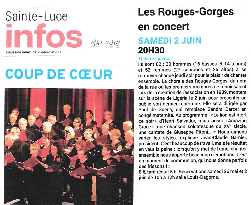 Concert annuel 2018