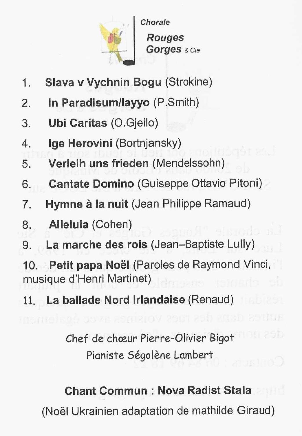 Programme 19 dec 2021